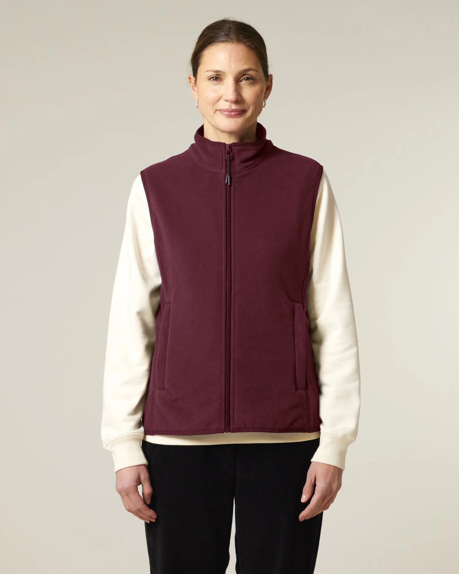 Veste polaire sans manches pour femme à personnaliser