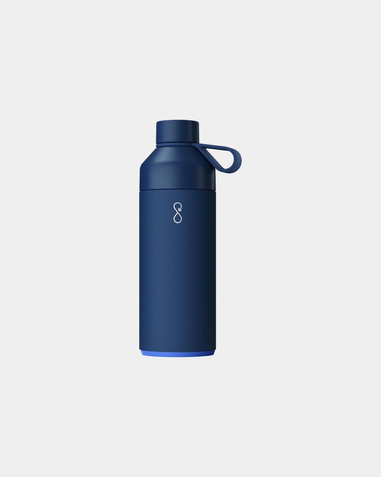 Bouteille isotherme acier recyclé Ocean Bottle 1L à personnaliser - Bleu Océan