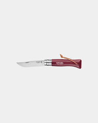 Couteau acier inoxydable Opinel N°06 Baroudeur à personnaliser - Red