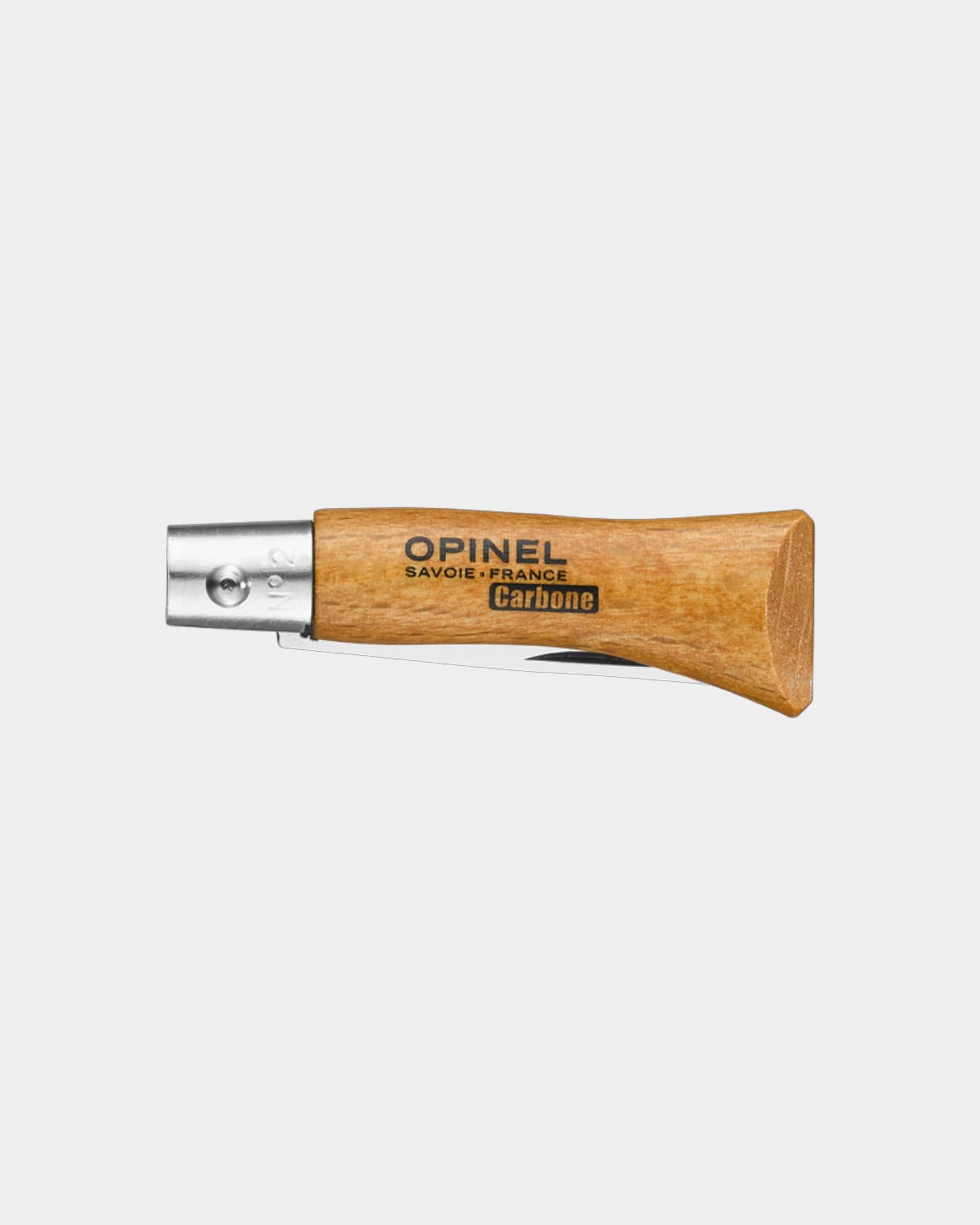 Couteau acier au carbone Opinel N°02 Carbone à personnaliser - 2
