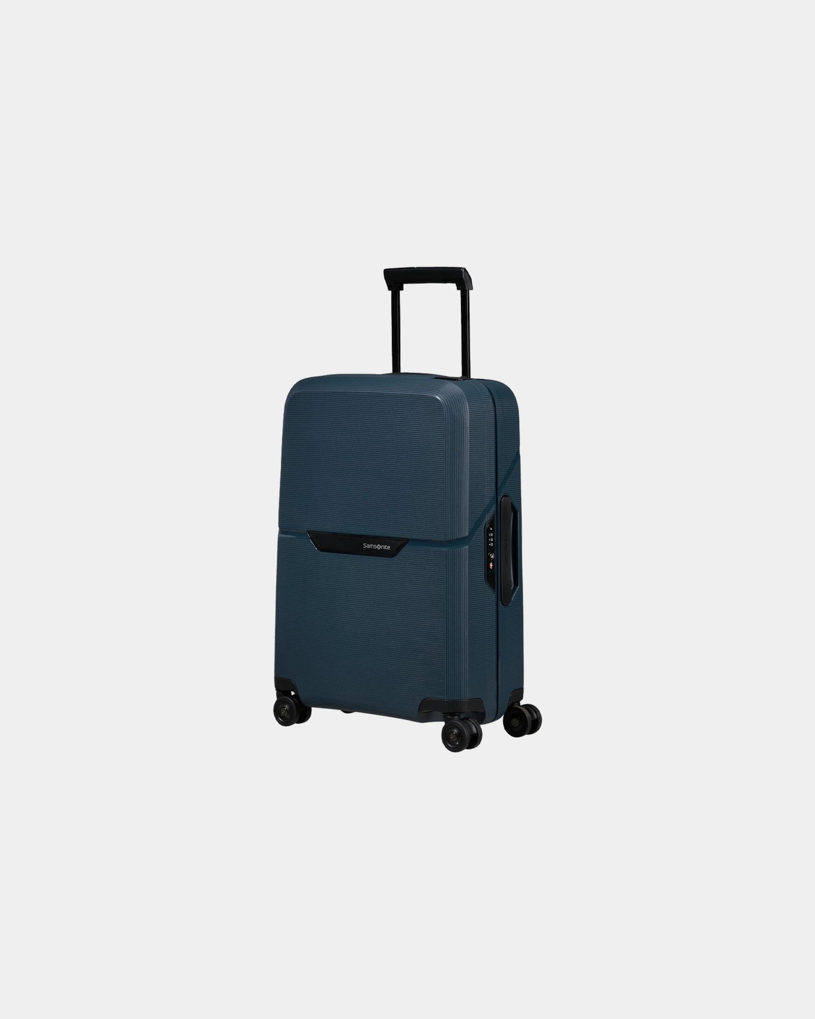 Valise rigide recyclée Samsonite Magnum 75 cm à personnaliser - Bleu Foncé