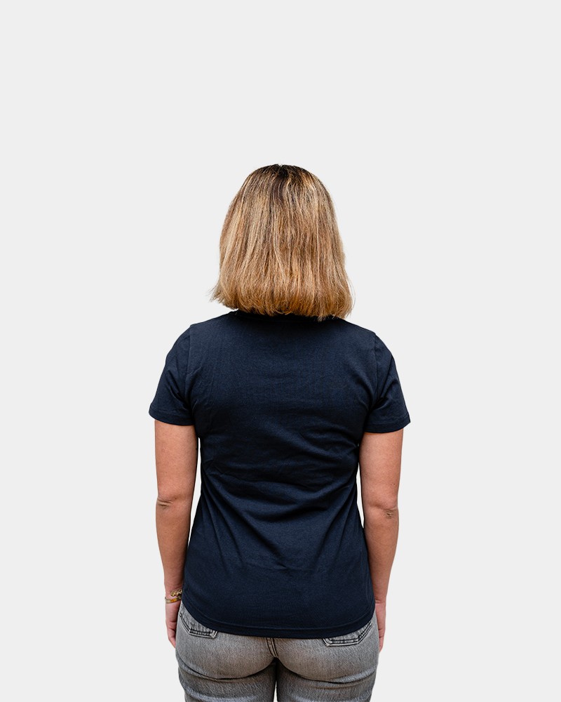 T-shirt femme col V Made in France à personnaliser