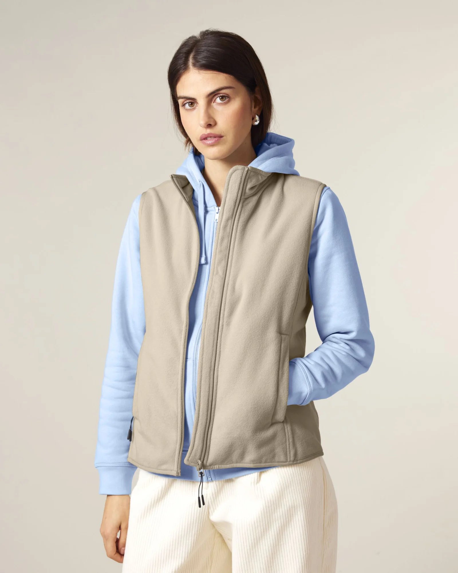 Veste polaire sans manches pour femme à personnaliser