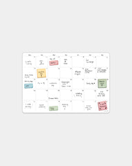 Calendrier mensuel adhésif Bambook 35.4 x 24.4 cm à personnaliser - Blanc