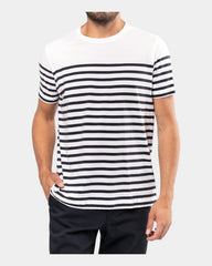 T-shirt marin col rond homme à personnaliser