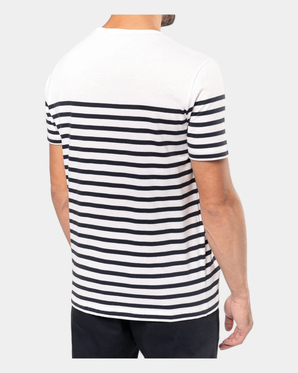 T-shirt marin col rond homme à personnaliser