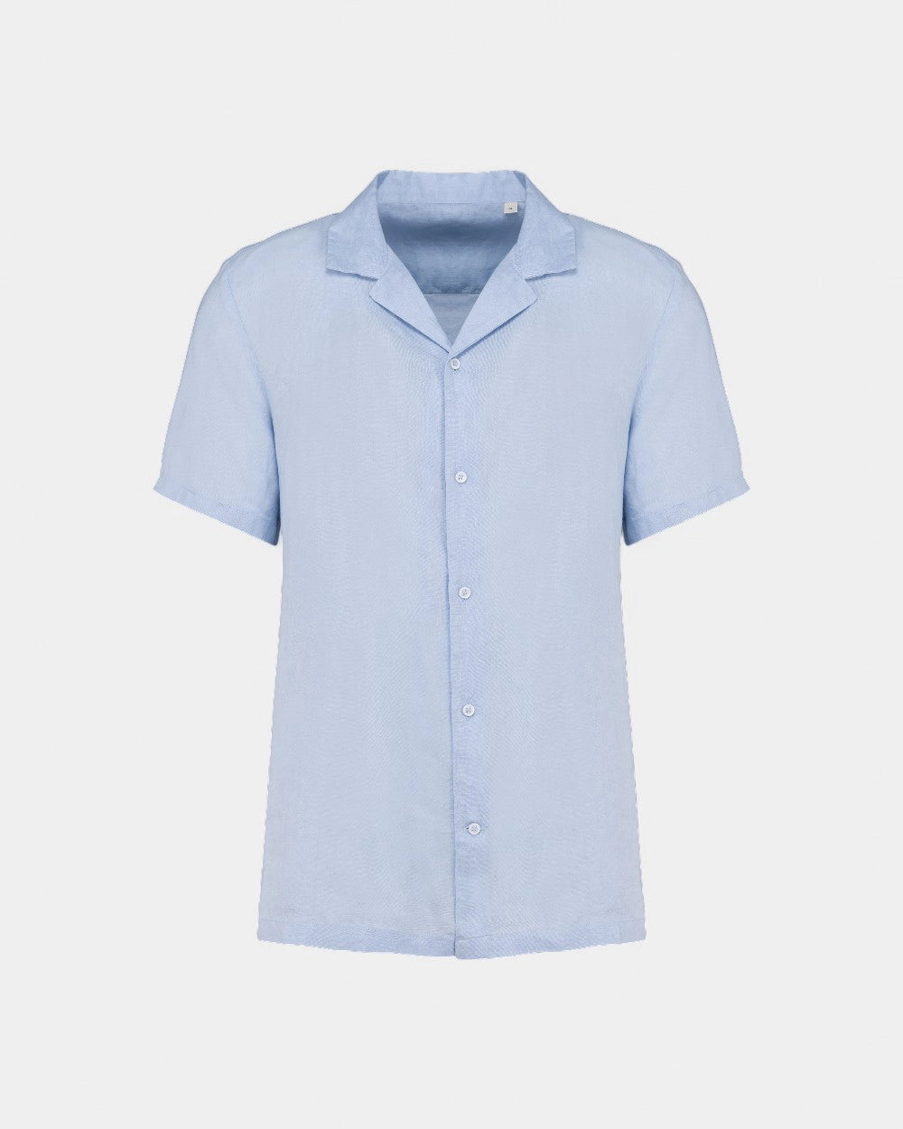 Chemise à col bowling en lin homme à personnaliser