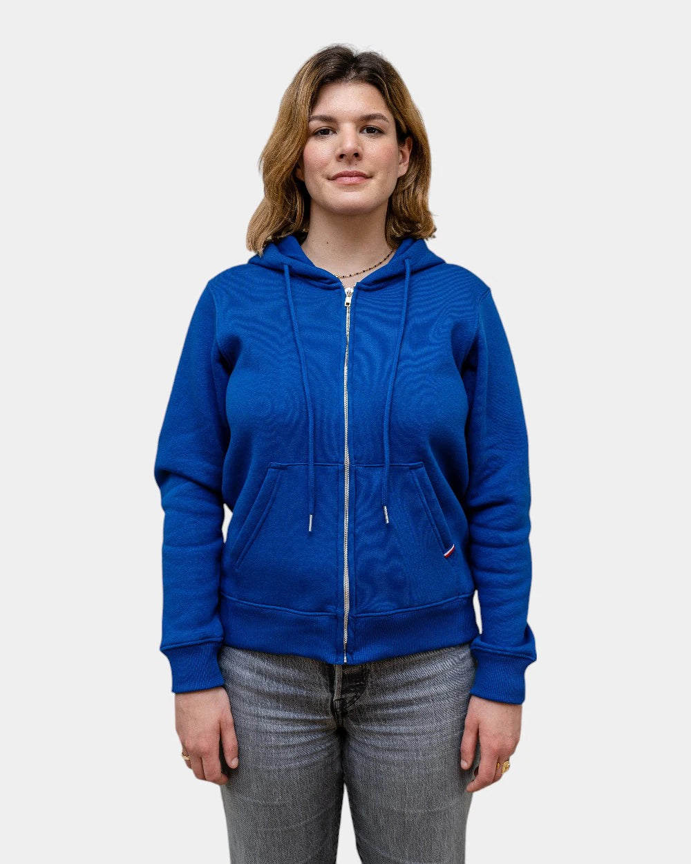 Hoodie femme molletonné zippé à personnaliser