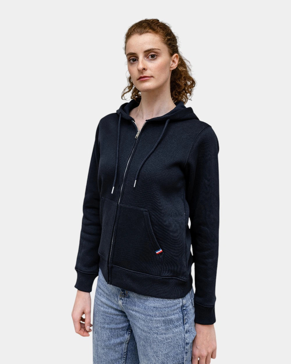 Hoodie femme molletonné zippé à personnaliser