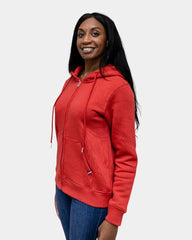 Hoodie femme molletonné zippé à personnaliser