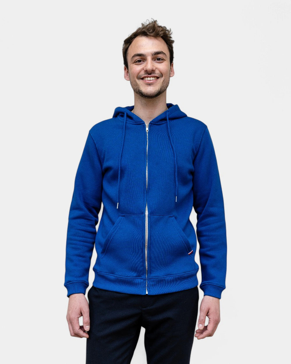 Sweat zippé pour homme Made in France à personnaliser