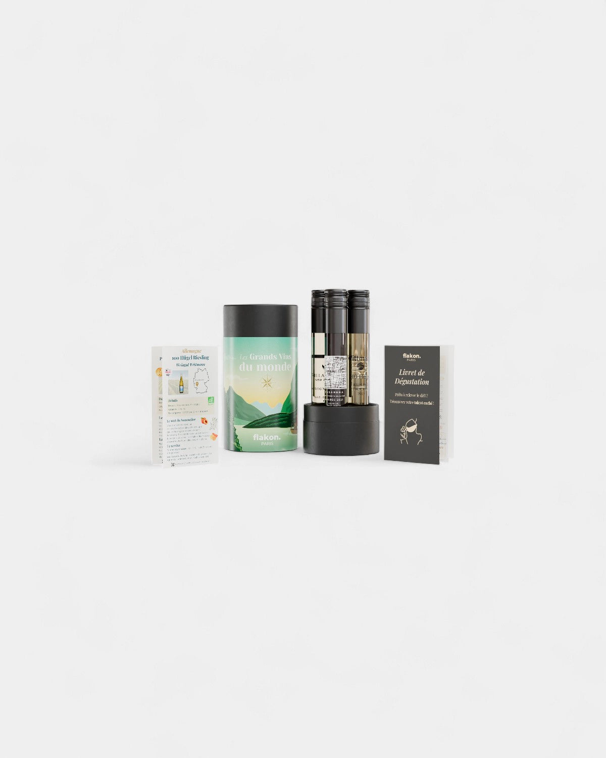 Coffret dégustation 4 flacons de vin à personnaliser