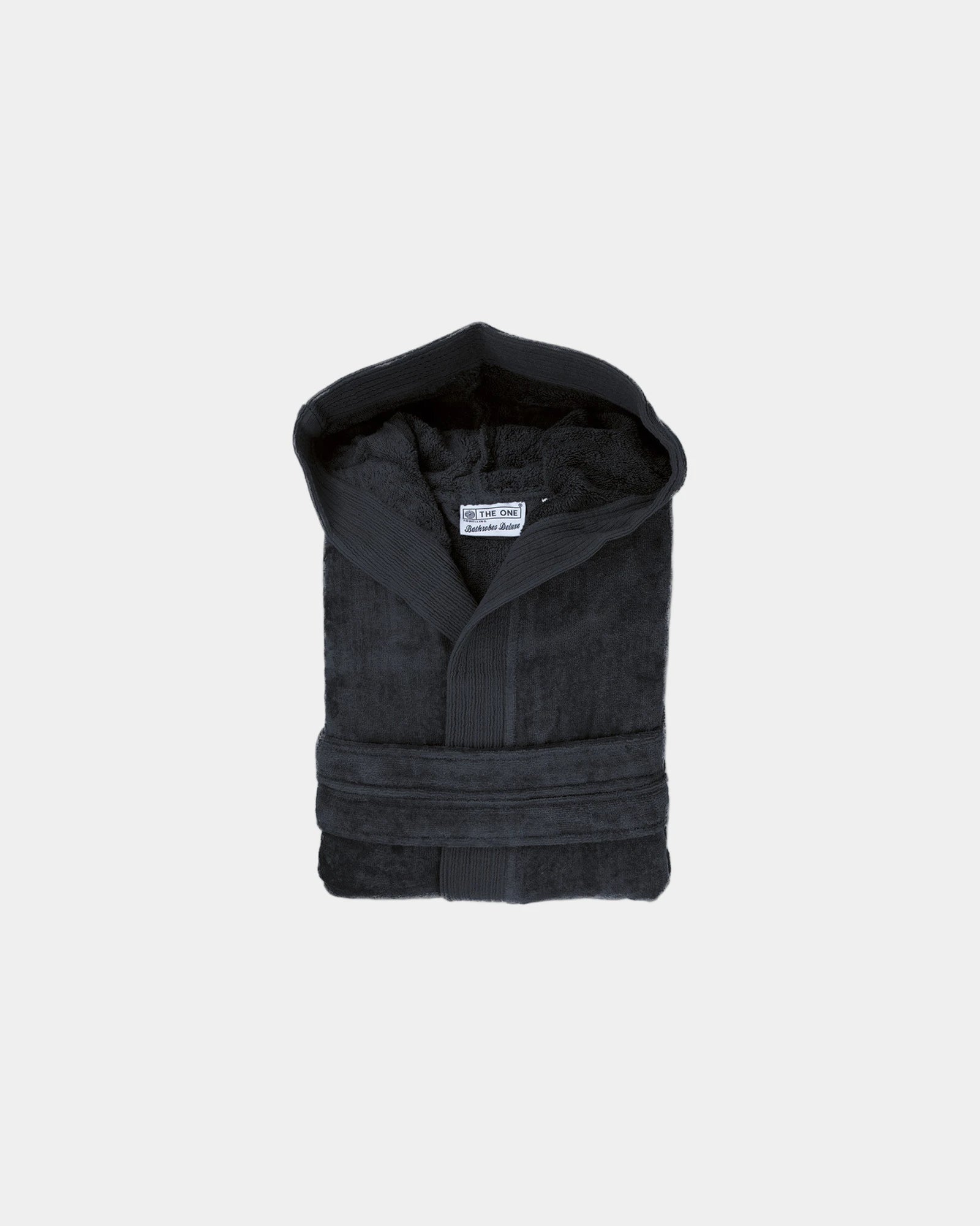 Peignoir capuche coton velours 450g/m² à personnaliser - Anthracite
