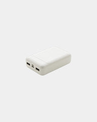 Batterie de secours 10.000 mAh en plastique recyclé à personnaliser - Blanc