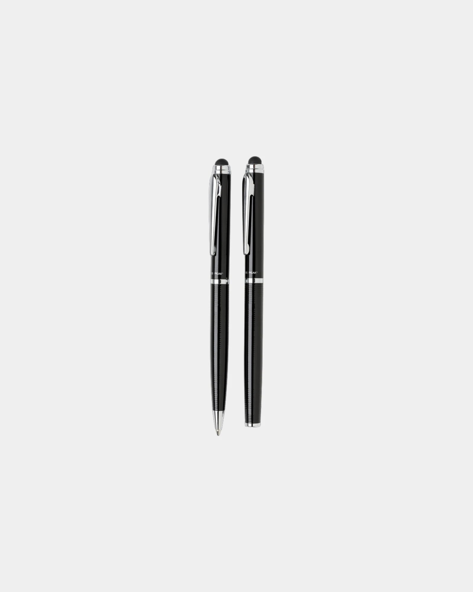 Set stylos métal à personnaliser - Noir