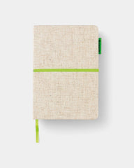 Carnet A5 en jute et bambou à personnaliser