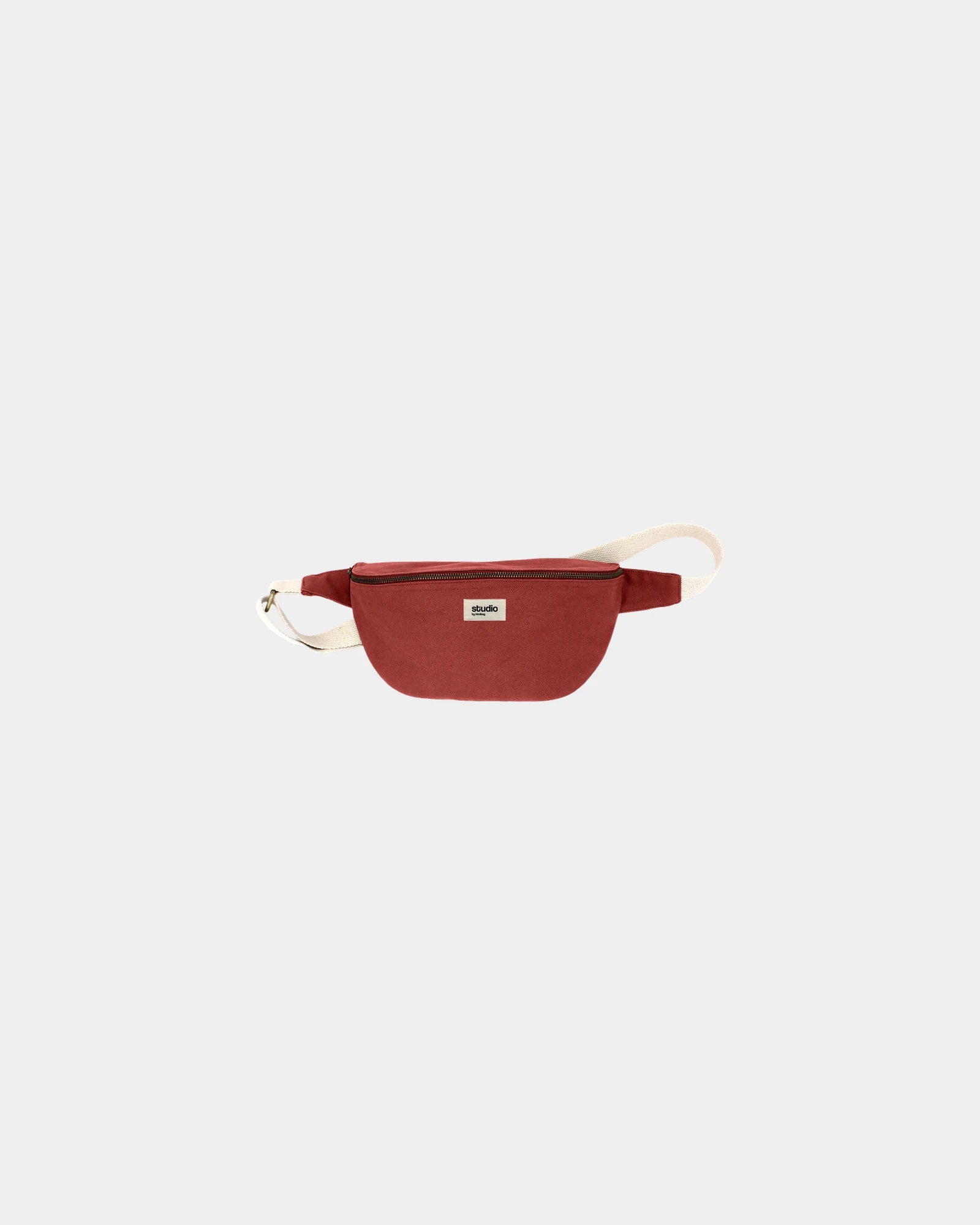 Sac banane coton bio Hindbag Antoine à personnaliser - Brick Red