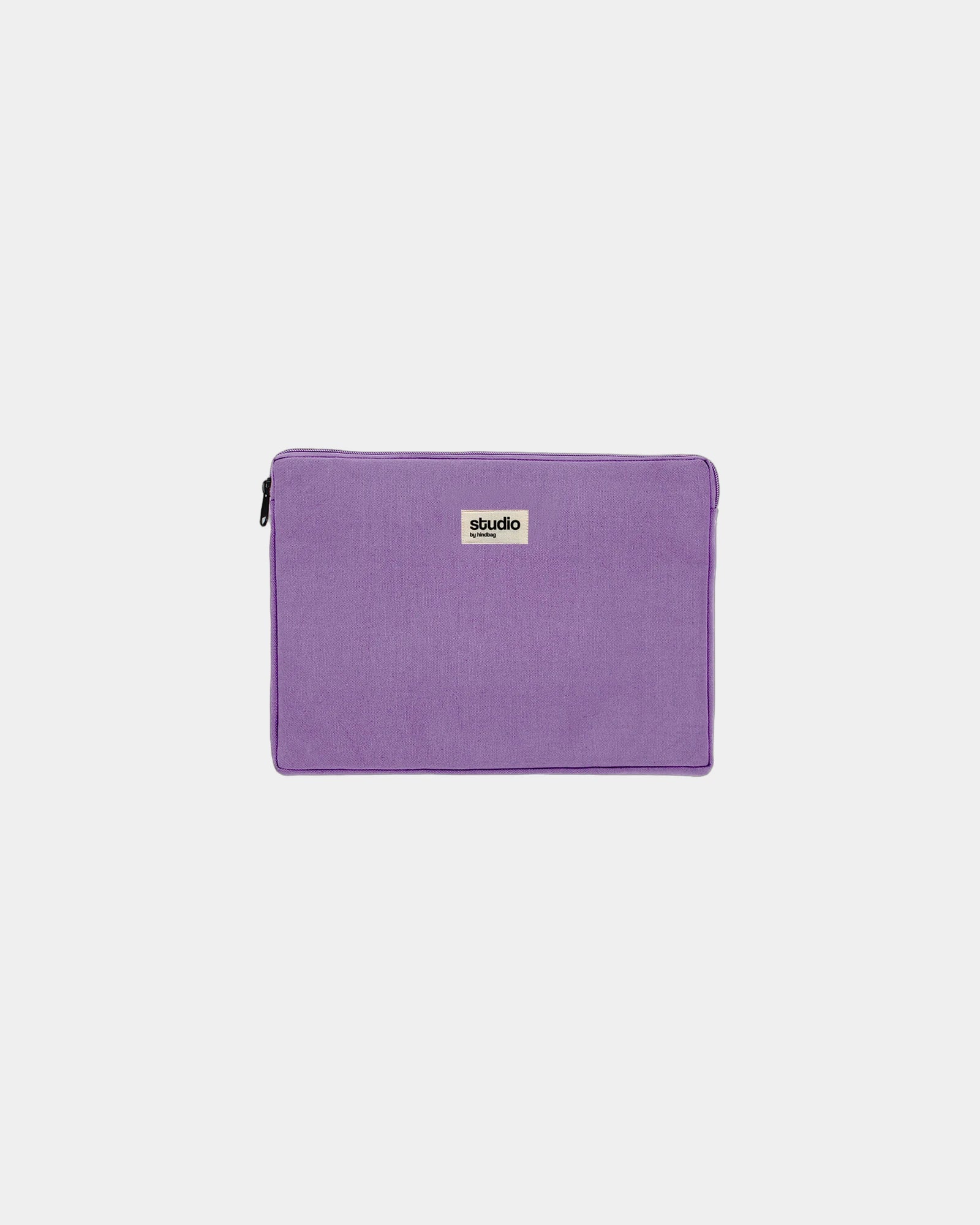Housse ordinateur coton bio Hindbag Léo 15" à personnaliser - Lavender