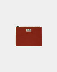 Pochette coton bio GOTS Hindbag Colette M à personnaliser - Brick Red
