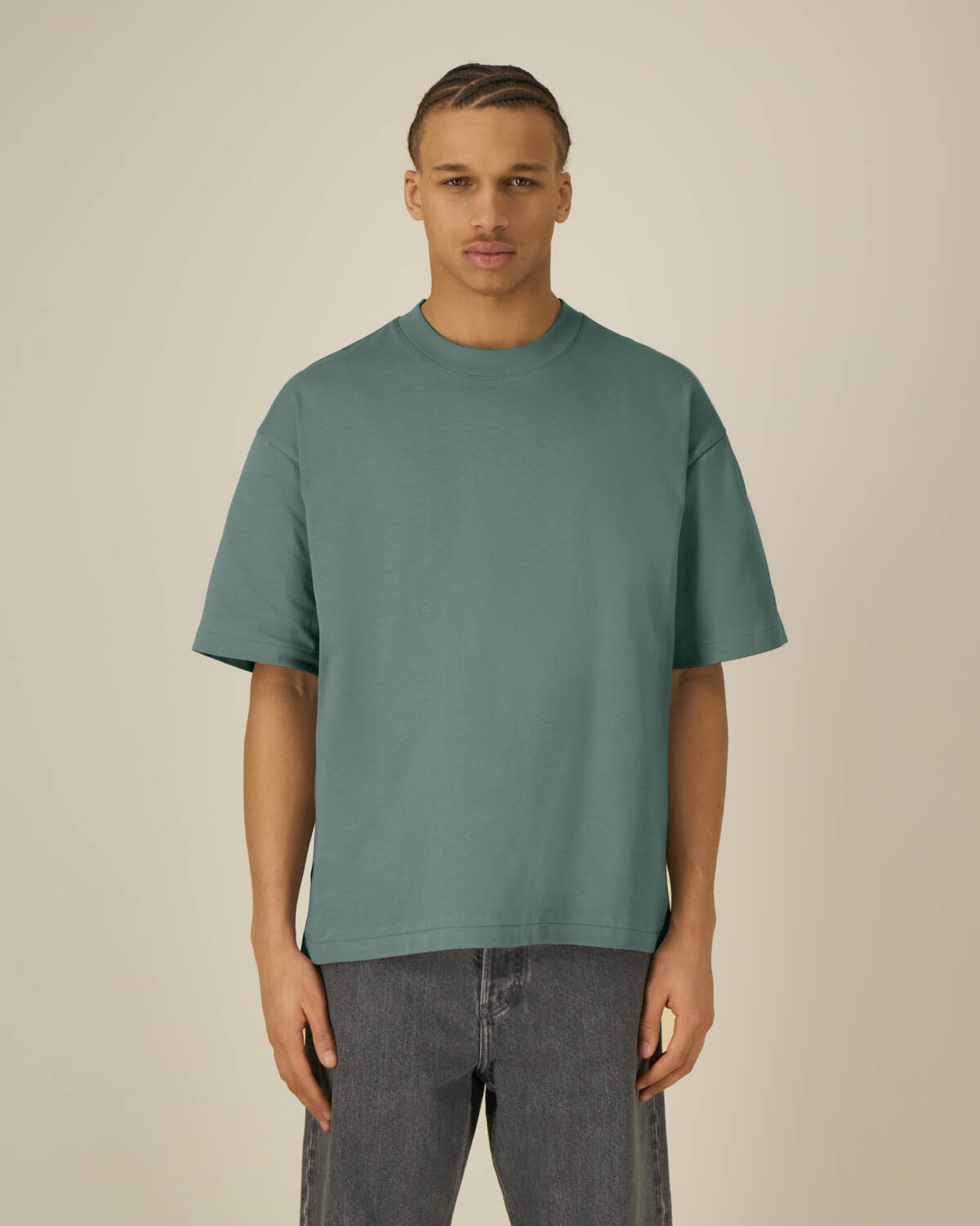 T-shirt épais unisexe Asher en coton bio à personnaliser