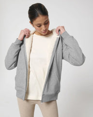 Sweat zippé à capuche doublé en sherpa à personnaliser