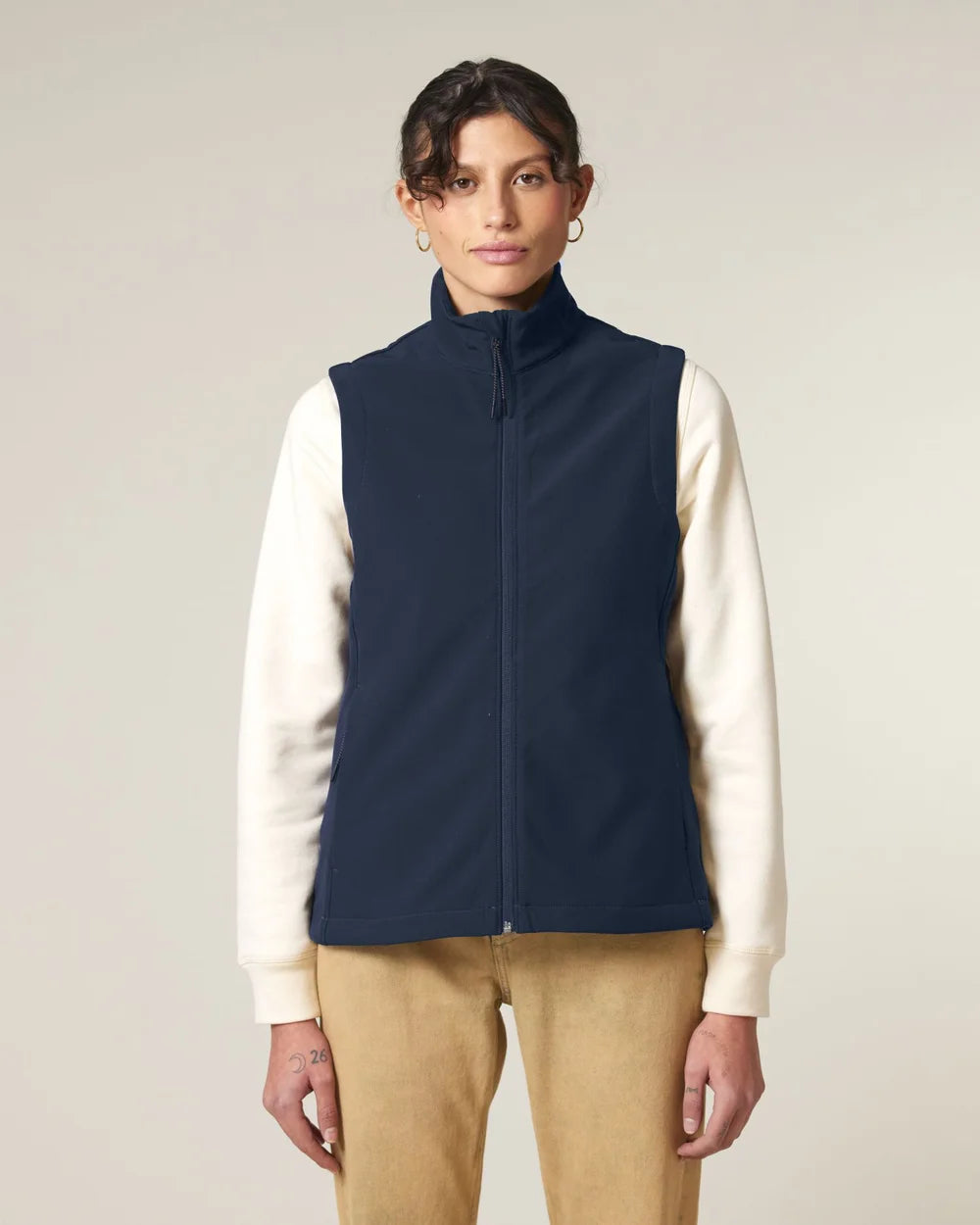 Bodywarmer softshell écoresponsable pour femme à personnaliser