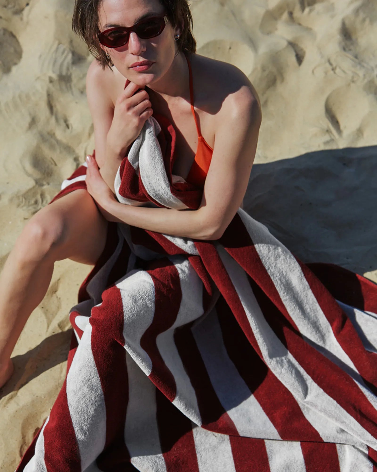 Serviette de plage XXL 170x170 Rayures Riviera à personnaliser - 20