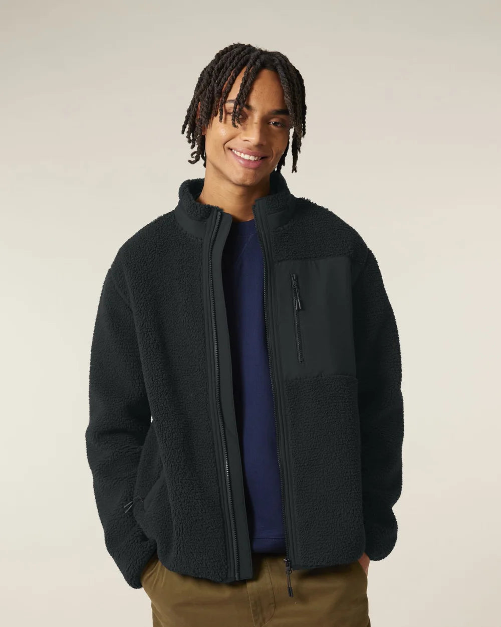 Veste sherpa unisexe à personnaliser