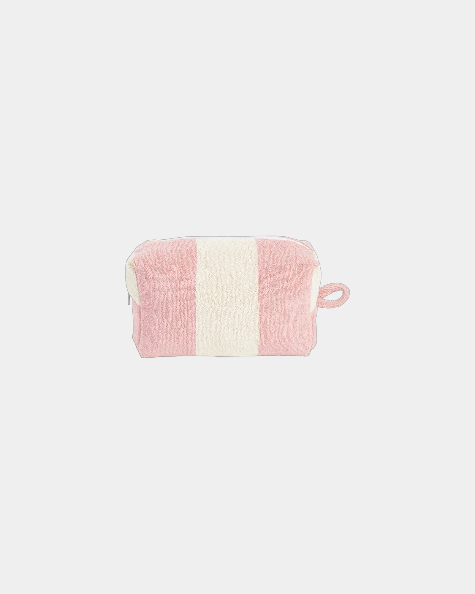 Trousse de toilette éponge La Serviette Paris à personnaliser - Rose Nymphe / Crème