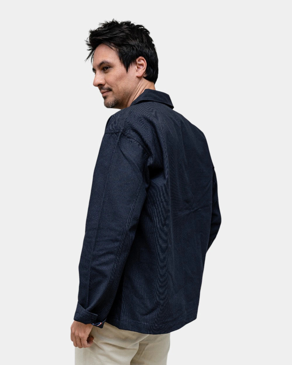 Sur-chemise en toile unisexe à personnaliser