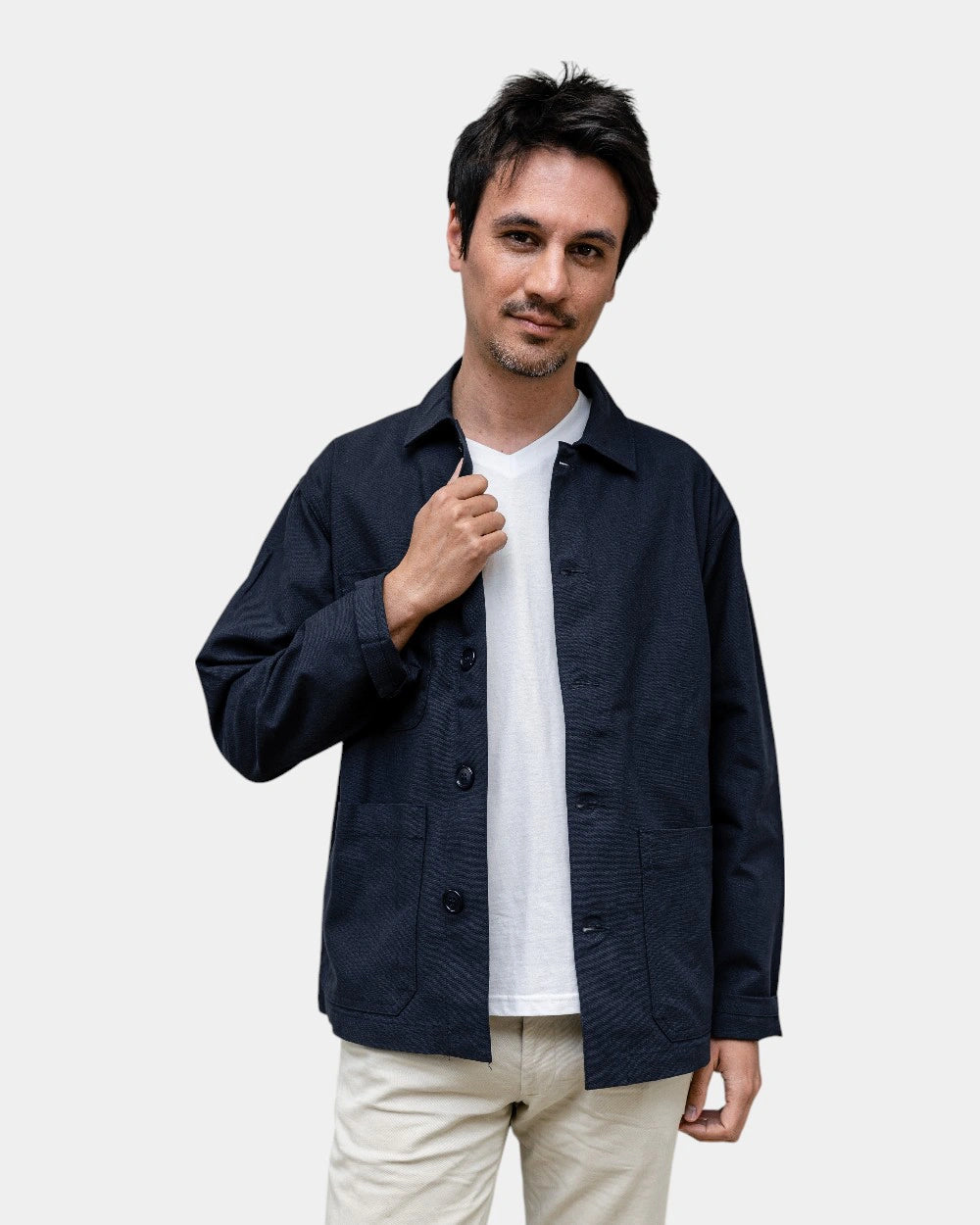 Sur-chemise en toile unisexe à personnaliser