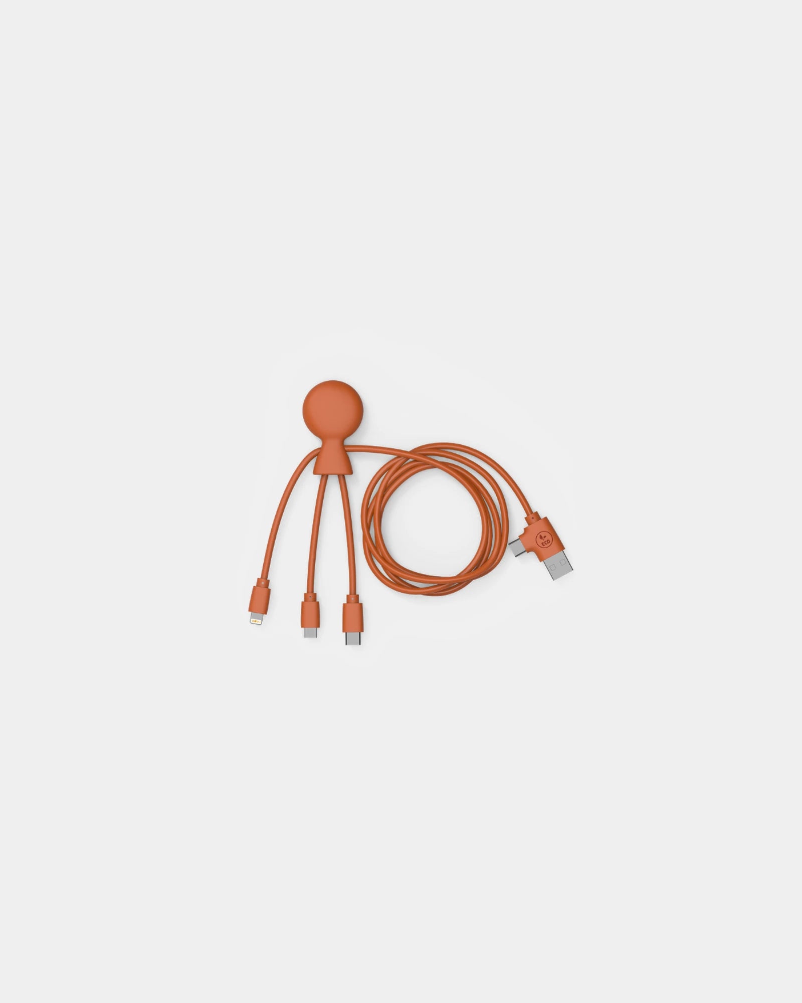 Câble de charge multi-connecteurs 1m à personnaliser - Orange