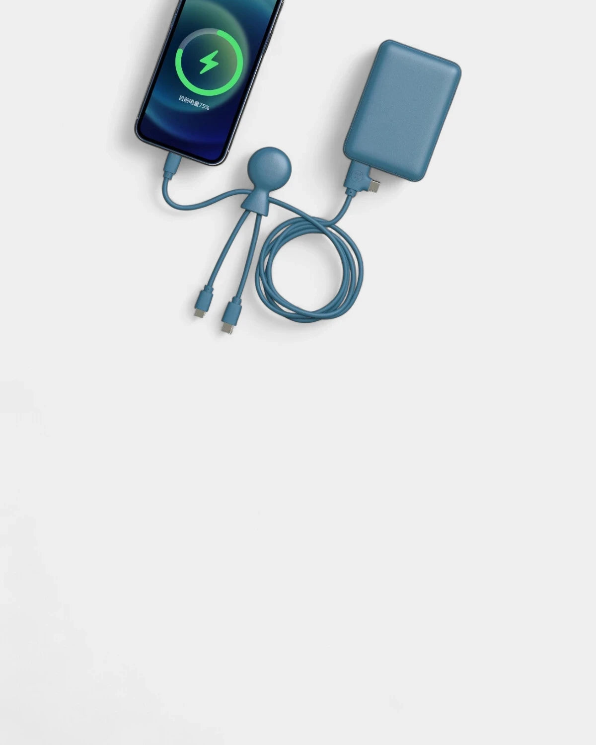 Pack de charge 5 000 mAh multi-connecteurs à personnaliser