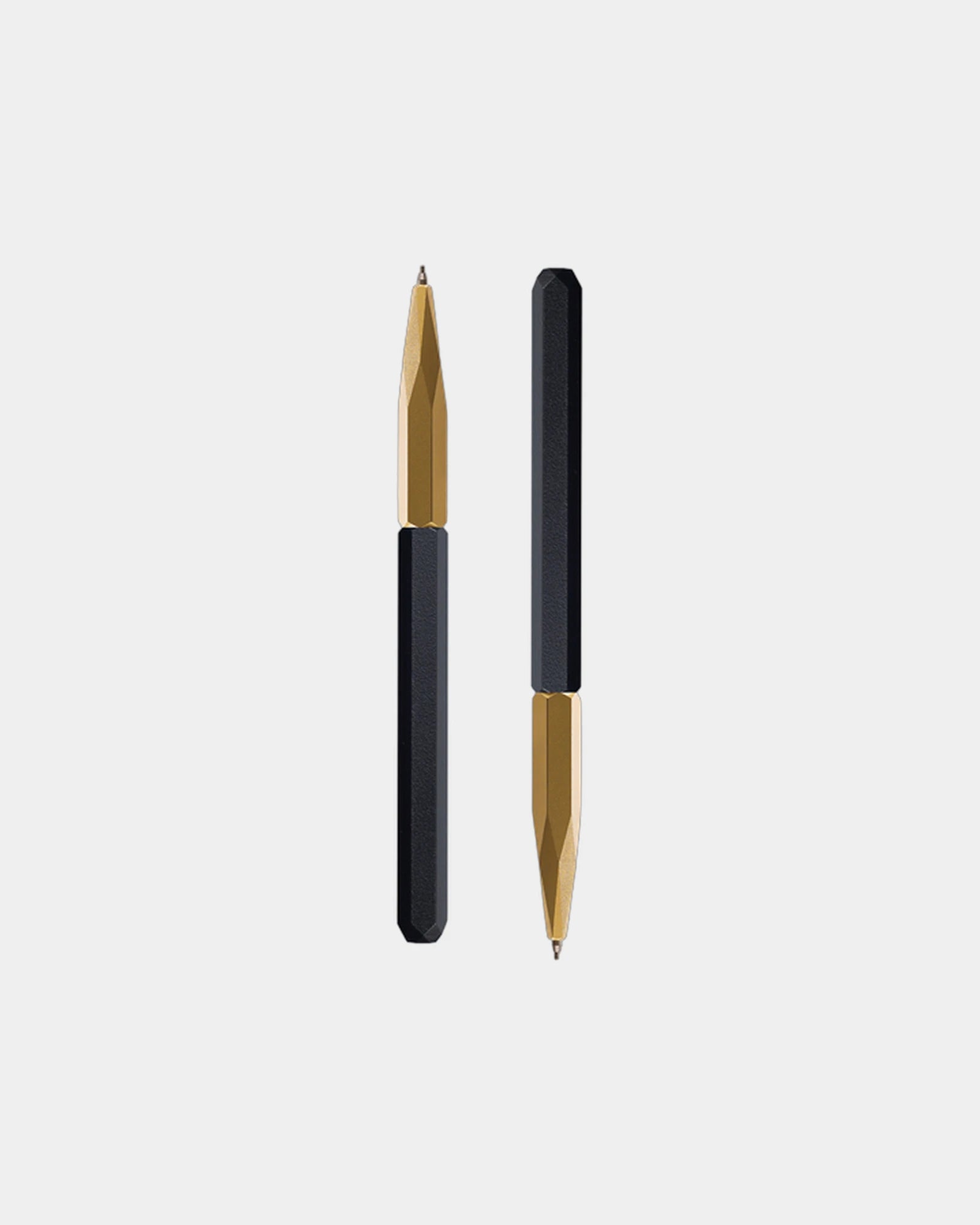 Mechanical Pencil - Raw Brass & Aluminium - Black & Raw Brass