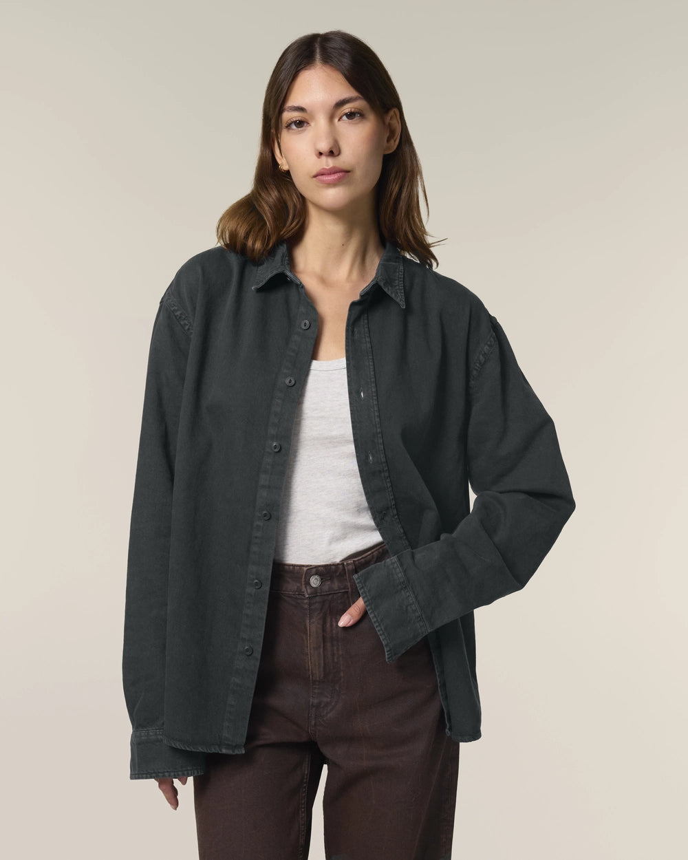 Chemise Worker unisexe relaxed à personnaliser