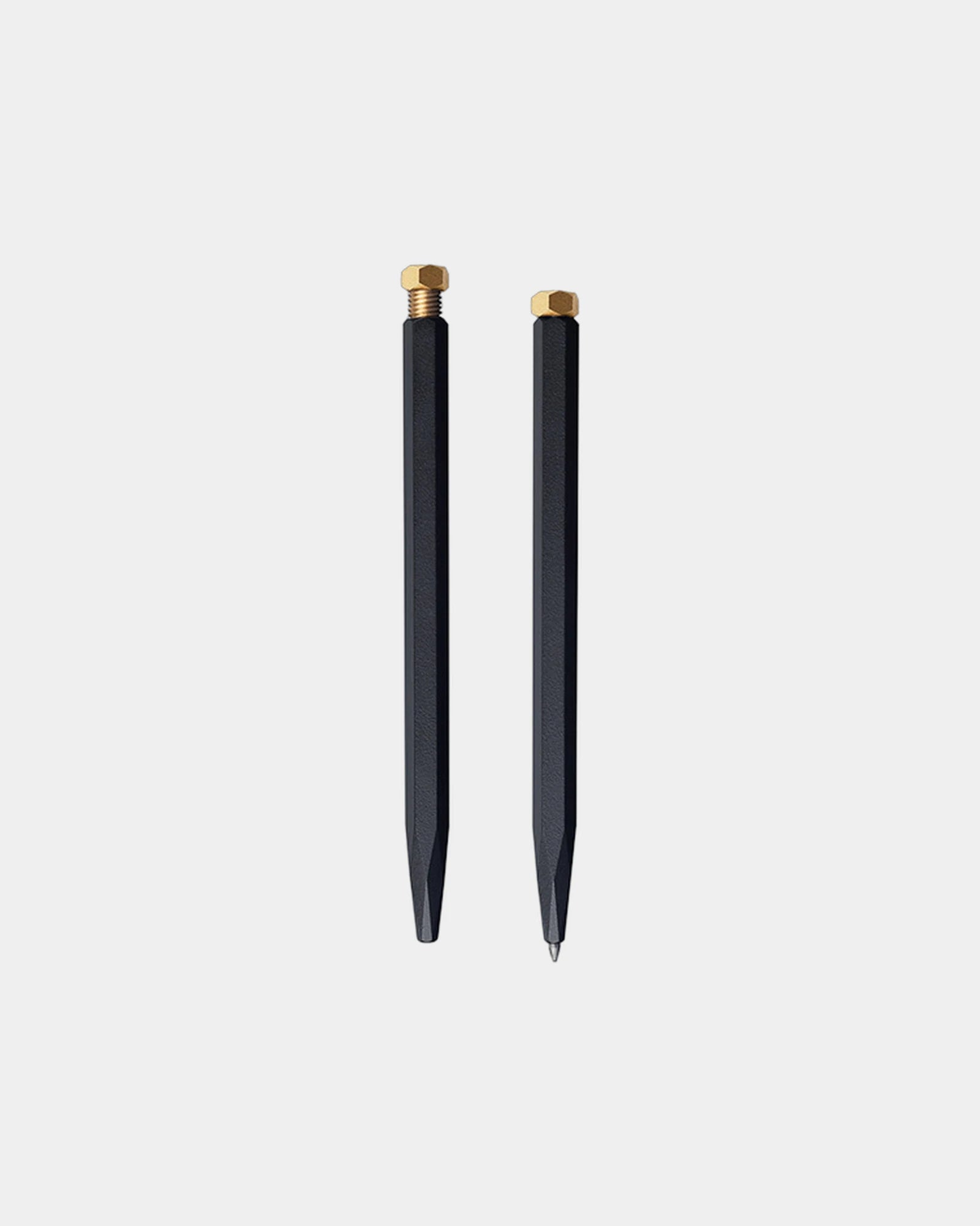 Roller Ball Pen - Raw Brass - Black