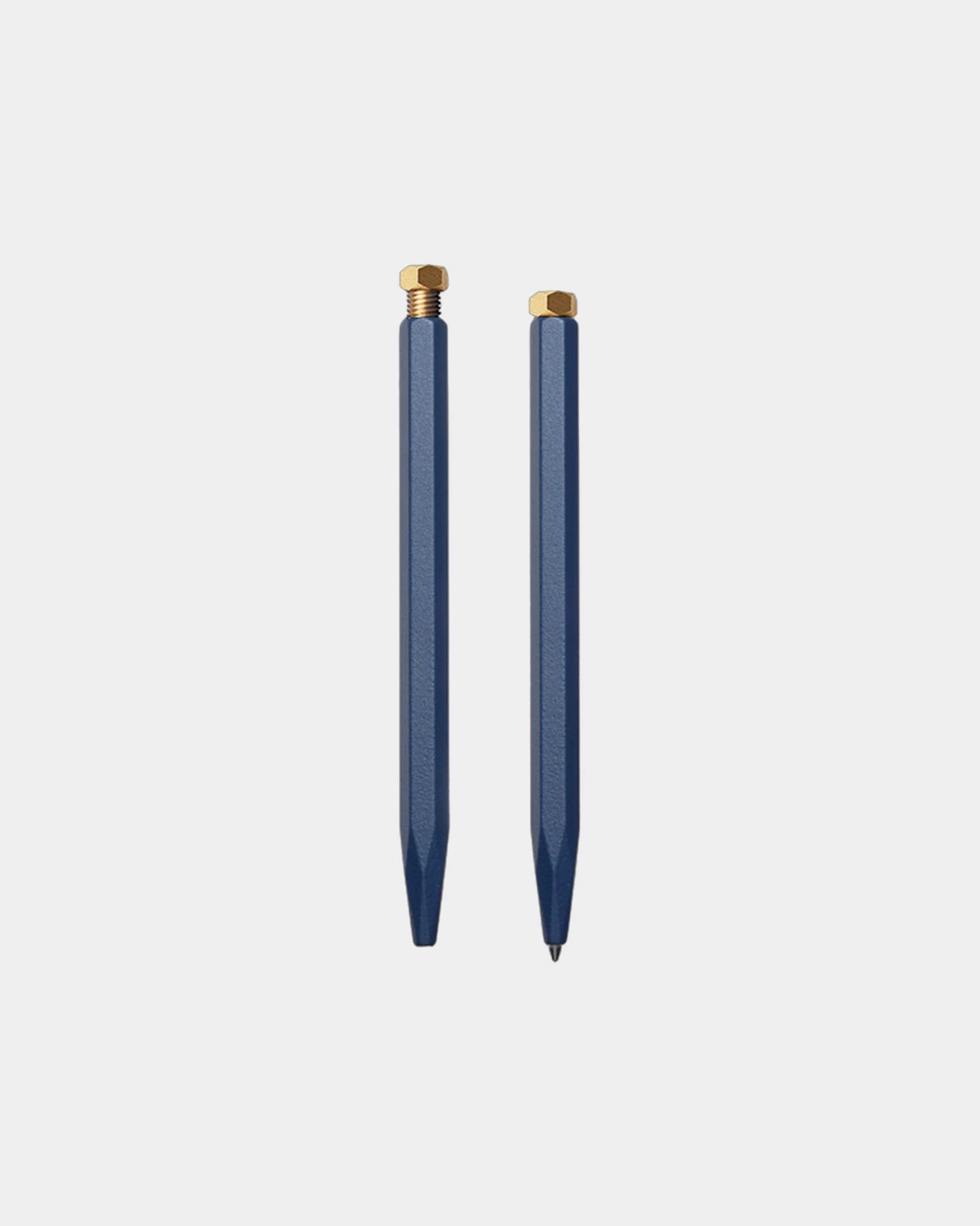Roller Ball Pen - Raw Brass - Blue