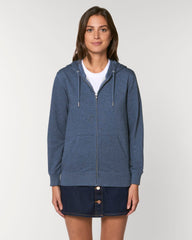 Sweat zippé unisexe personnalisable en coton bio